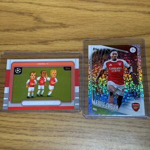Topps Arsenal Red Soccer Card Duo